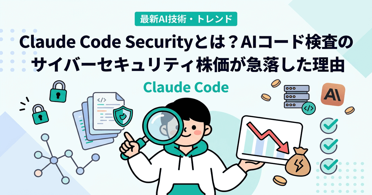 Claude Code Securityとは？AIコード検査の実力と、サイバーセキュリティ株価が急落した理由