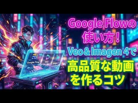 【完全ガイド】Google Flowの使い方！Veo &amp; Imagen 4で高品質な動画を作るコツ