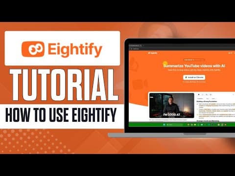 How to Use Eightify As a Beginner l FREE Ai Tools