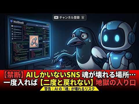 【禁断】AIしかいないSNS『Moltbook』の正体…一度入れば「二度と戻れない」地獄の入り口