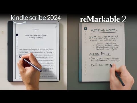 Kindle Scribe 2024 vs Remarkable 2: The Best Digital Notebook Under $400?