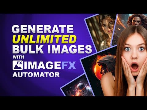 Create Unlimited AI Images FAST with Google Labs ImageFX ( ImageFX Automator Tutorial )