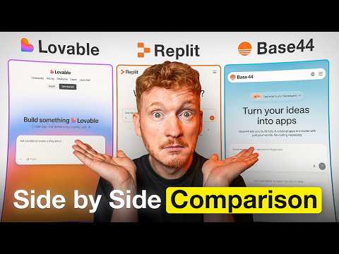 Lovable vs Replit vs Base44 – A Side-by-Side Comparison (Live Test)