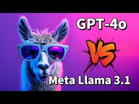 Llama 3.1 vs ChatGPT-4o: Which AI Tool is Best? | 2024 Full Comparison