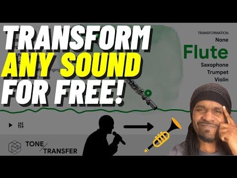 Tone Transfer | How To Change Any Sound Using A.I.