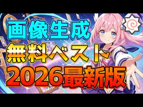 【無料まとめ】2026年最新版｜画像生成AI厳選ベスト10！