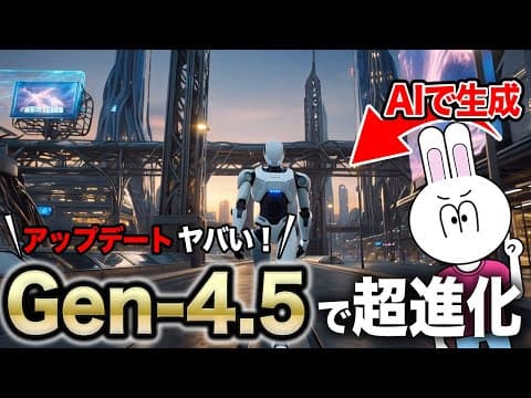 【AI動画生成の最前線⁉︎】Runway Gen-4.5の天才的な活用術20選を完全解説します【アップデートがヤバイ】