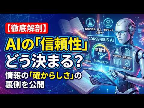 【徹底解剖】Consensus AIの「信頼性」はどうやって決まる？情報の「確からしさ」の裏側を公開