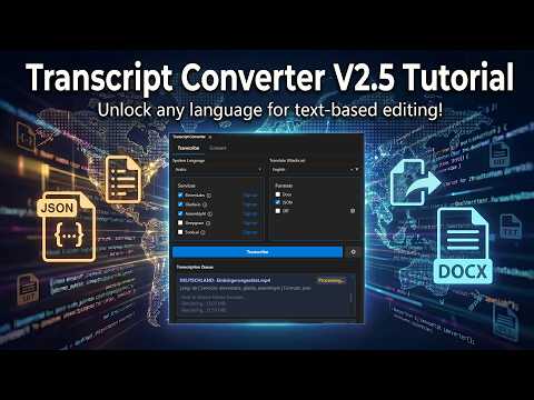 Transcript Converter 2.5 for Premiere Pro Tutorial