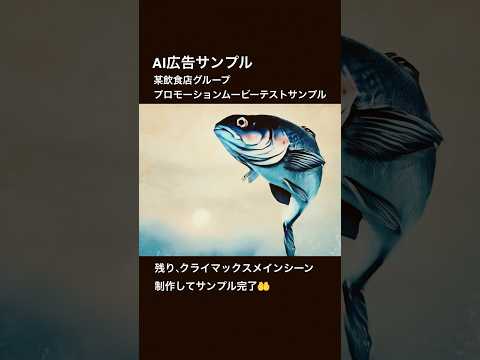 AI広告 日本の某飲食店グループのプロモーションムービー・テストサンプル