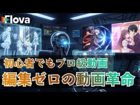 無料でAI監督が自律的に長編動画を制作するAIツールがすごいので徹底解説【Flova.ai】