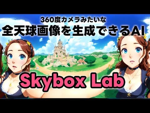【無料】360度カメラで撮影したような全天球画像を生成できるAI「Skybox Lab」が面白い