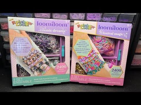 Rainbow Loom Loomiloom Cosmic Dreams VS Festival Magic Kits