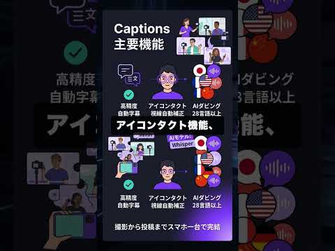 Captionsを60秒で解説 #動画生成 #AI #Shorts