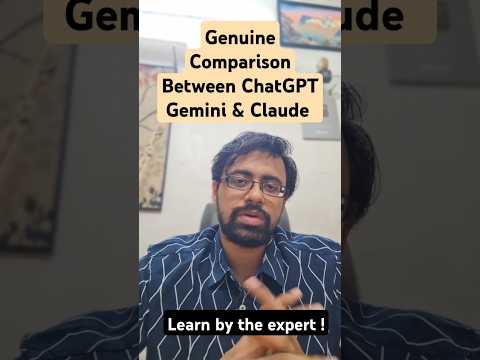 Genuine Comparison Between ChatGPT Gemini &amp; Claude #ai #chatgpt #claude