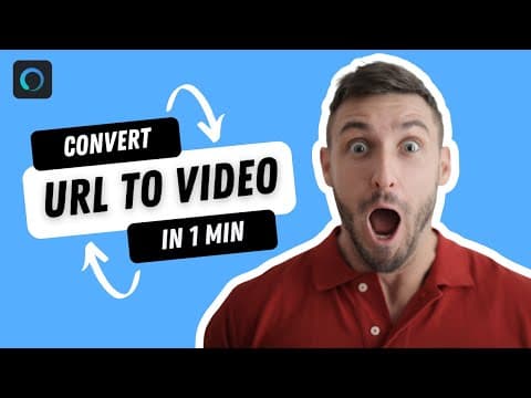 Convert Any URL to Video Under 60 Secs Using This AI Tool | VideoZen