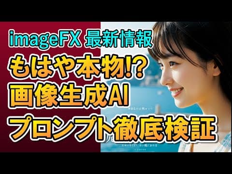 「imageFX」簡単なプロンプトで驚くほどハイクオリティな画像生成AI 徹底検証/最新レビュー