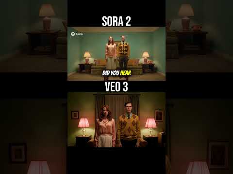 Sora 2 vs Veo 3 — Retro Scene (AI Video Battle Comparison)