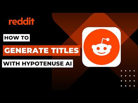 How To Generate Reddit Titles With Hypotenuse AI !