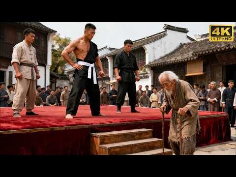 日本跆拳道高手狂妄挑釁中國，誰料被一位老人一拳秒殺！⚔️ Kung fu  #抗日 #功夫 #動作 #action