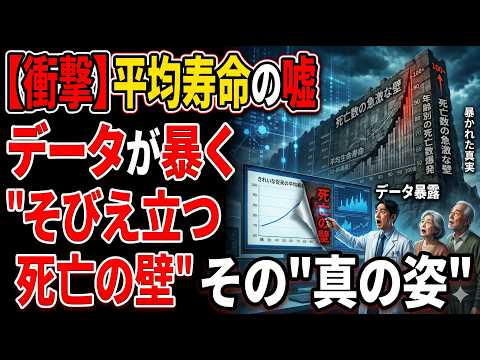 【衝撃】平均寿命の嘘。データが暴く「そびえ立つ死亡の壁」の正体