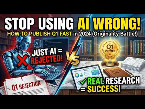STOP Using AI Wrong! The Real Secret to Publishing Q1 Fast (Originality Battle)