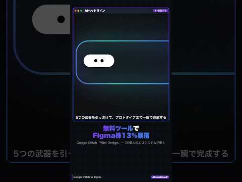 Google Stitch vs Figma 無料AIデザインツール比較【2026年3月】