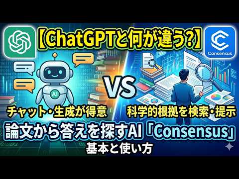 【ChatGPTと何が違う？】論文から答えを探すAI「Consensus」の基本と使い方