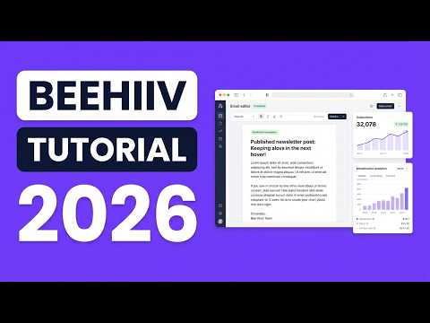 Beehiiv Tutorial 2026 — How to Start a Newsletter and Make Money