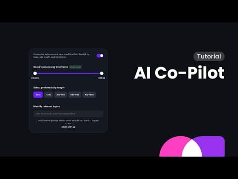 How to use Opus Clip AI Co-Pilot