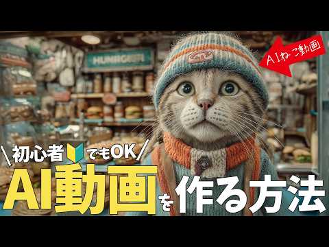 【最新版】『AI動画の作り方』を初心者向け🔰に徹底解説。AI猫動画・AI映画・AIアニメ・MVを作れるおすすめAIツールは？