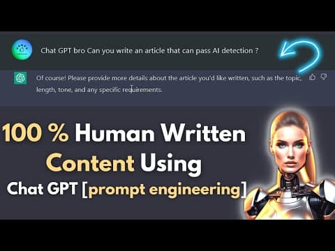 How to Pass Chat GPT Detection Tools Easily for Free Just Using Chatgpt 🤯:AI SEO content writing