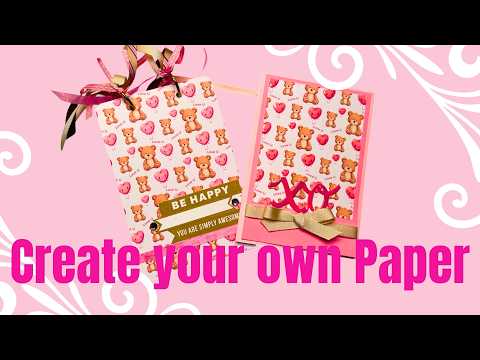 Easily Create your own custom scrapbook paper using Patterned AI