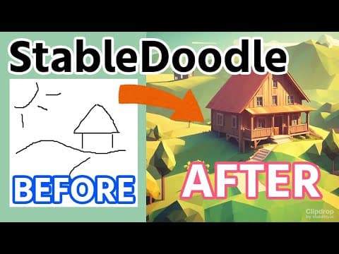 【Stable Doodle】ラクガキをAIで画像変換！