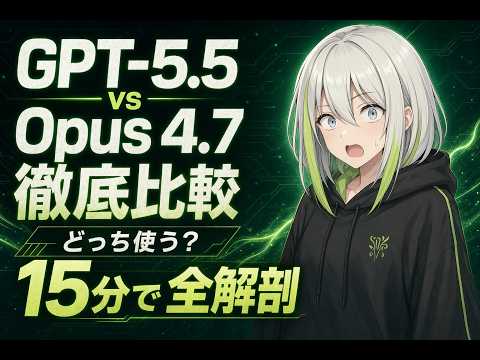 【徹底比較】GPT-5.5 vs Opus4.7　結局どっちがいいの!?