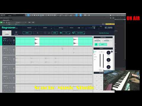 Regroover Pro 使い方①２MIXのドラムループを楽器ごとにセパレート