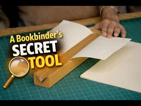 How to Use an Awl Guide Punching Cradle for Bookbinding