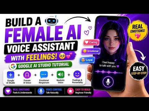 Build a Female AI Voice Assistant with Feelings! 🤖✨ (Google AI Studio Tutorial)