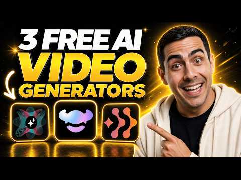 3 AI Video Generators That Are ACTUALLY FREE &amp; UNLIMITED