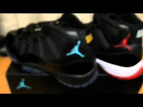AIR JORDAN 11 Gamma vs Bred comparison