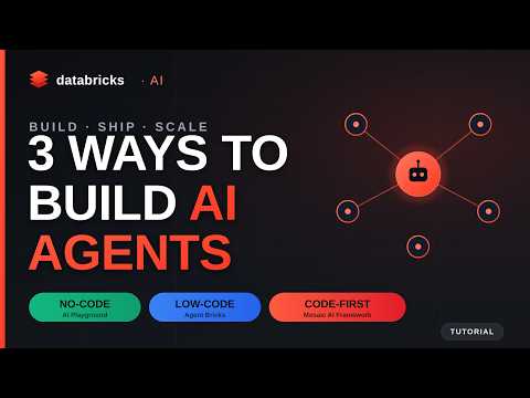 Build AI Agents in Databricks crash course for beginners: Playground vs Agent Bricks vs Mosaic AI