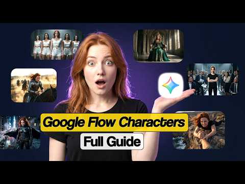 How To Use Google Flow to Create Consistent AI Characters &amp; Videos | Full Tutorial for Beginners