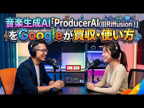 【音声解説】音楽生成AI｢ProducerAI(旧Riffusion)｣をGoogleが買収・使い方