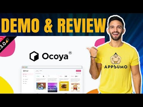 Ocoya Tutorial &amp; Demo Social Media Marketing Tool With A I