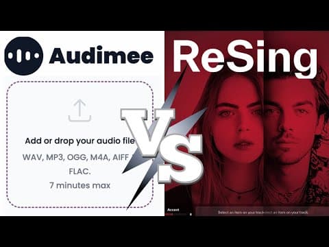 ReSing Vs Audimee - AI Voice Changers - Vocal Replacement Showdown