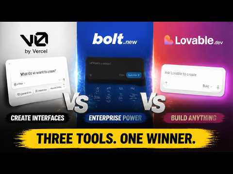 Which AI Builder Is Best? V0 vs Bolt vs Lovable