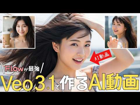 Google映像制作AI『Flow』がヤバすぎた！無料でVeo3.1とNanobananaProを使い倒す方法解説