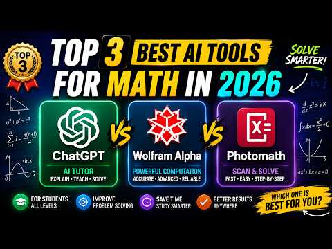 Top 3 Best AI Tools for Math in 2026 — ChatGPT vs Wolfram Alpha vs Photomath