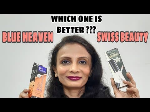 LET'S COMPARE SWISS BEAUTY CONCEALER WITH BLUE HEAVEN FLAWLESS LIQUID CONCEALER| WHO WON| MEGHNA