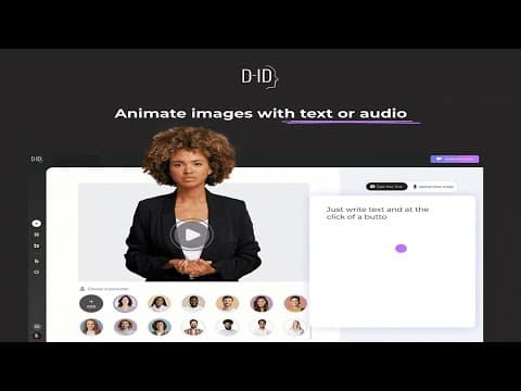 Experience the AI Powered Magic of Creative Reality Studio D ID for Amazing Video Creation!